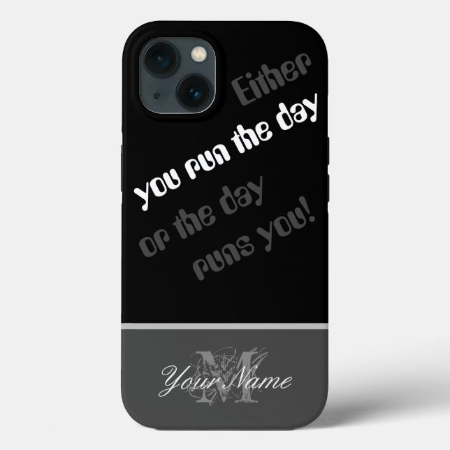 Coques Case-Mate iPhone Citation motivationnelle : Vous courrez la journée (Verso)
