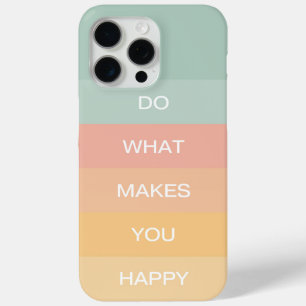 Coque Case-Mate iPhone Citation Positive Pastel Faites Ce Qui Vous Rend H