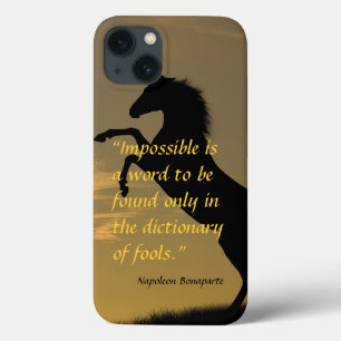 Case-Mate iPhone Case Citation puissante de Napoléon Bonaparte fond de c