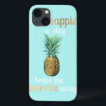 iPhone 13 Coque Citation sur la vie de l'ananas<br><div class="desc">Citation de vie d'ananas Artiste : Studio W | 156571D</div>