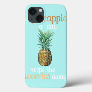 iPhone 13 Coque Citation sur la vie de l'ananas