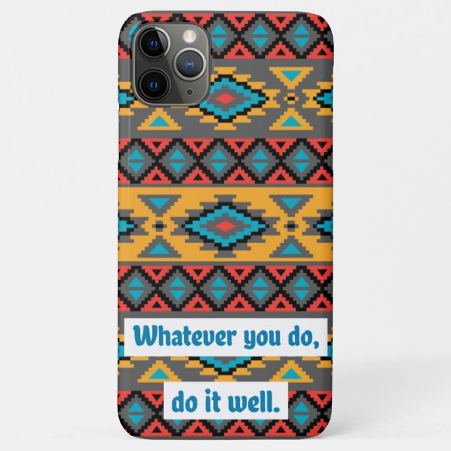 Coques Case-Mate iPhone Citation Tribale Géométrique (Dos)
