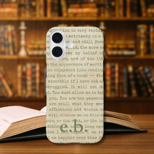 Coque Pour iPhone 16 Citations de fierté et de préjugés Personnalisées