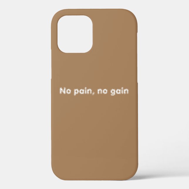 Coques Case-Mate iPhone citations de motivation de GYM et marron clair  (Verso)
