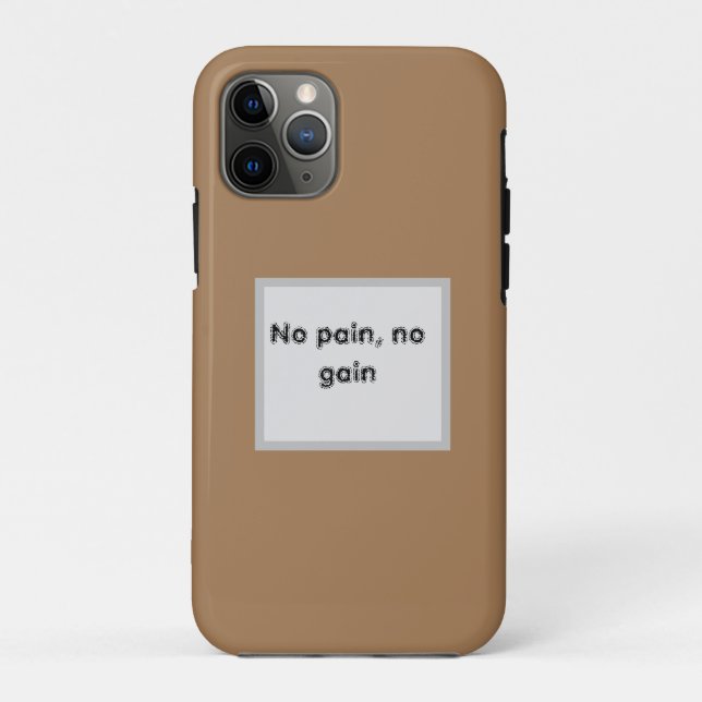 Coques Case-Mate iPhone citations de motivation de GYM et marron clair (Dos)