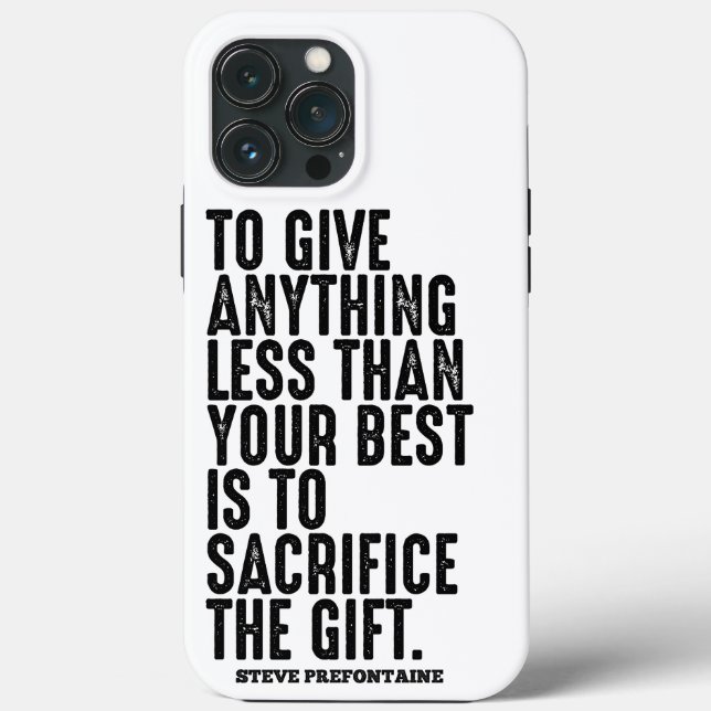 Coques Case-Mate iPhone Citations Steve Prefontaine (Verso)