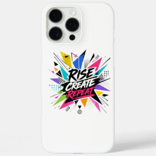 Coque iPhone 16 Pro Max Citer Créer Répéter Citation Motivationnelle Inspi