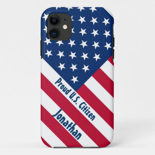 Coque iPhone 11 Citoyen fier patriote F504 des États-Unis