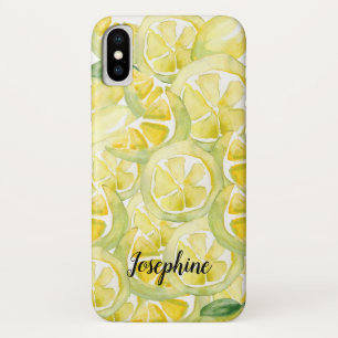Case-Mate iPhone Case Citron frais : Aquarelle personnalisée Citrons Tél