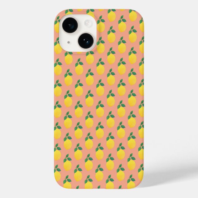 Coques Case-Mate iPhone Citron simple (Verso)
