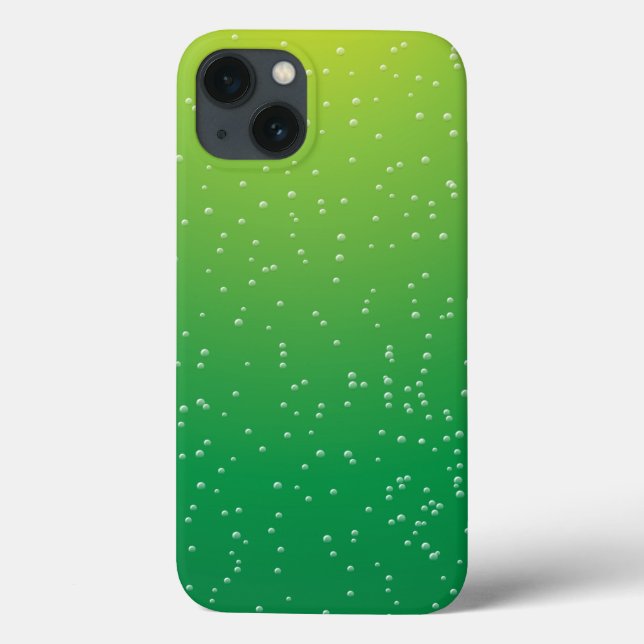 Coques Case-Mate iPhone Citron Soda avec Fond d'Art à Petites Bulles (Verso)