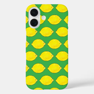 Coque Pour iPhone 16 citron vert aquarelle