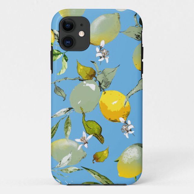Coques Case-Mate iPhone citrons aquarelle 26 (Dos)