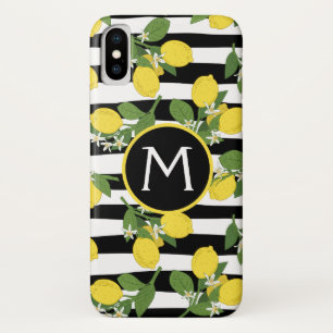 Case-Mate iPhone Case Citrons Citrons Jaunes Rayures Noires
