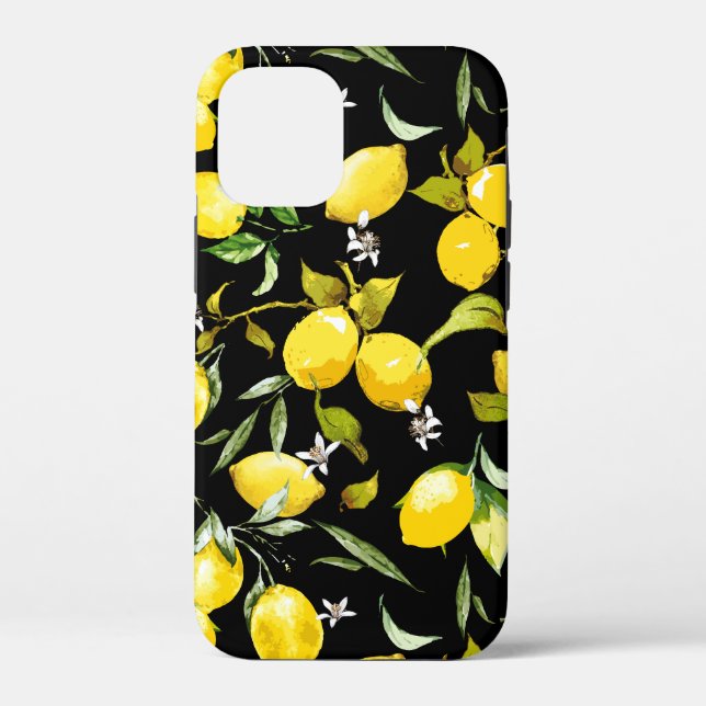 Coques Case-Mate iPhone citrons d'aquarelle 7 (Verso)