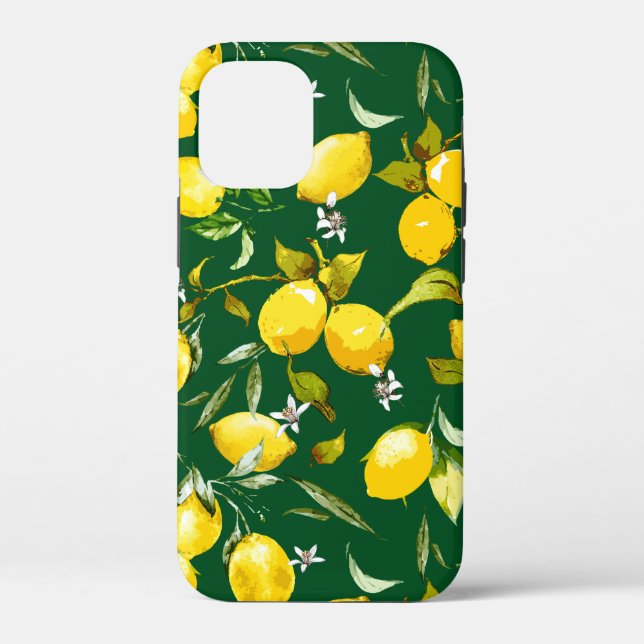 Coques Case-Mate iPhone citrons d'aquarelle 9 (Verso)