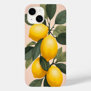 Coque Case-Mate iPhone Citrons d'or sur vert