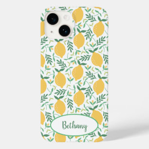 Coque Case-Mate iPhone Citrons funky et chic Feuille
