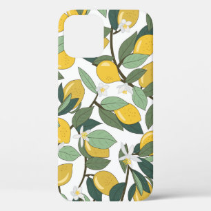 Case-Mate iPhone Case Citrons Jaunes, Impression Tropicale Sans Fil.