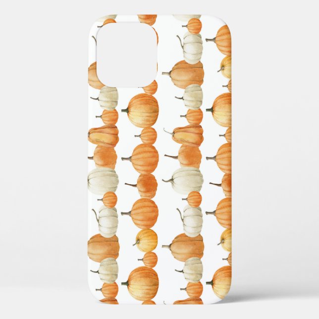 Coques Case-Mate iPhone Citrouille d'automne : Motif d'illustration aquare (Verso)