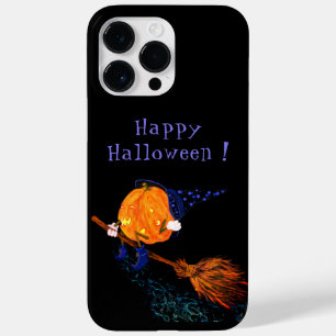 Coque Case-Mate iPhone Citrouille de la sorcière d'Halloween Volant Broom