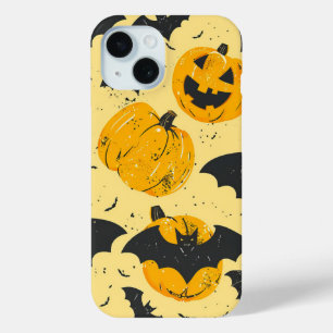 Coque Case-Mate iPhone Citrouille d'Halloween et Motif de chauves-souris