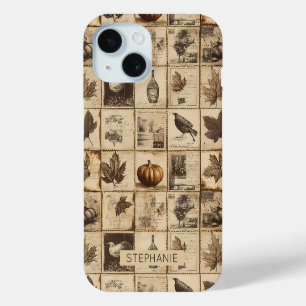 Coque Case-Mate iPhone Citrouille feuille d'érable de récolte ancienne Sé