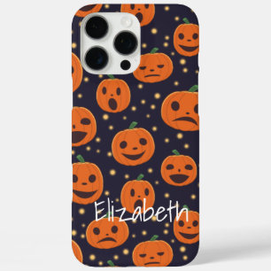 Coque iPhone 16 Pro Max Citrouille Halloween Motif Jack-o'-lantern personn