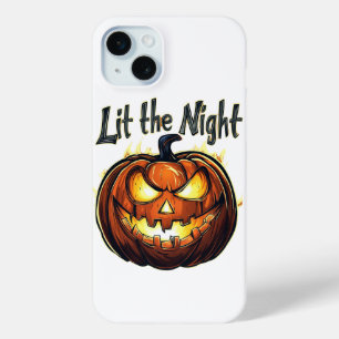Coque Case-Mate iPhone Citrouille Lumineuse Effrayante, Design Halloween