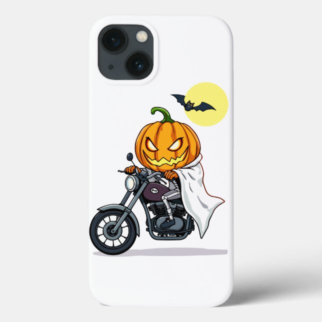 Coques Case-Mate iPhone Citrouille moto (Verso)