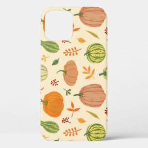 Case-Mate iPhone Case Citrouille vert et orange, motif sans soudure.