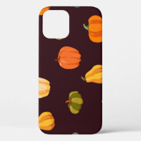 Citrouilles colorés : Élégance d'automne foncé.