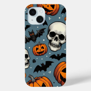 Coque Case-Mate iPhone Citrouilles & Crânes