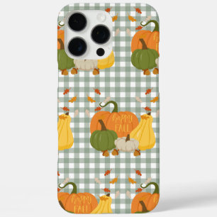 Coque iPhone 16 Pro Max Citrouilles de l'automne heureux