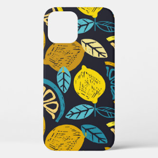 Case-Mate iPhone Case Citrus citron citron doodé main dessiné motif back