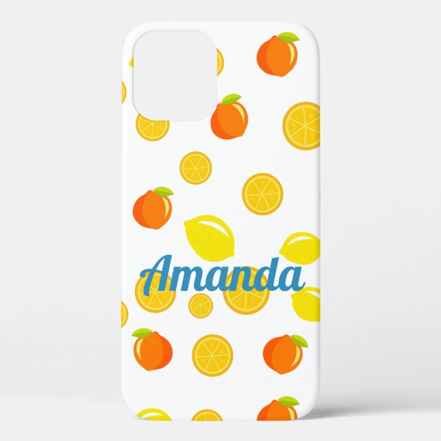 Coques Case-Mate iPhone Citrus joyeux : Citrons & Oranges (Verso)