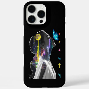 Coque iPhone 16 Pro Max Cityscape Beauté femme, jour femme