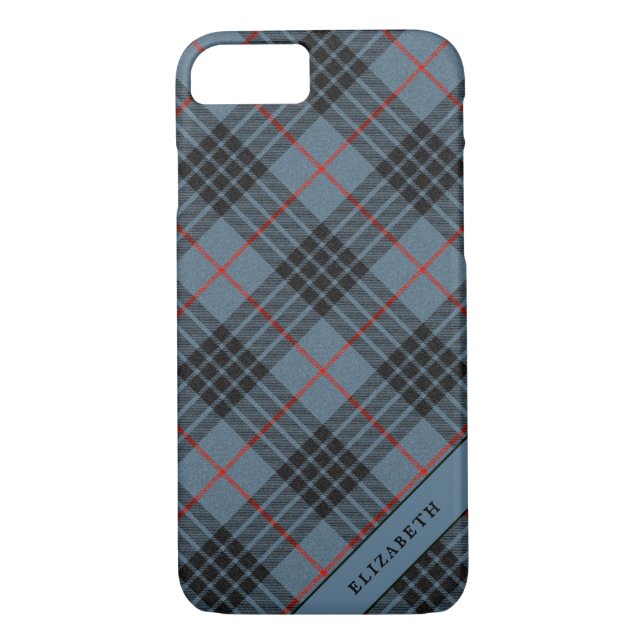 Coques Case-Mate iPhone Clan bleu MacKay Tartan Plaid écossais (Dos)