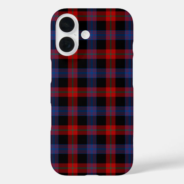 Coques Case-Mate iPhone Clan Brown Tartan Royal Bleu et rouge Plaid (Verso)