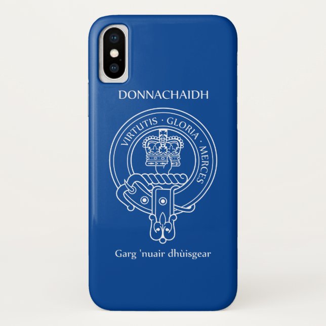 Coques Case-Mate iPhone Clan Donnachaidh (Robertson) Crest & War Cry (Dos)