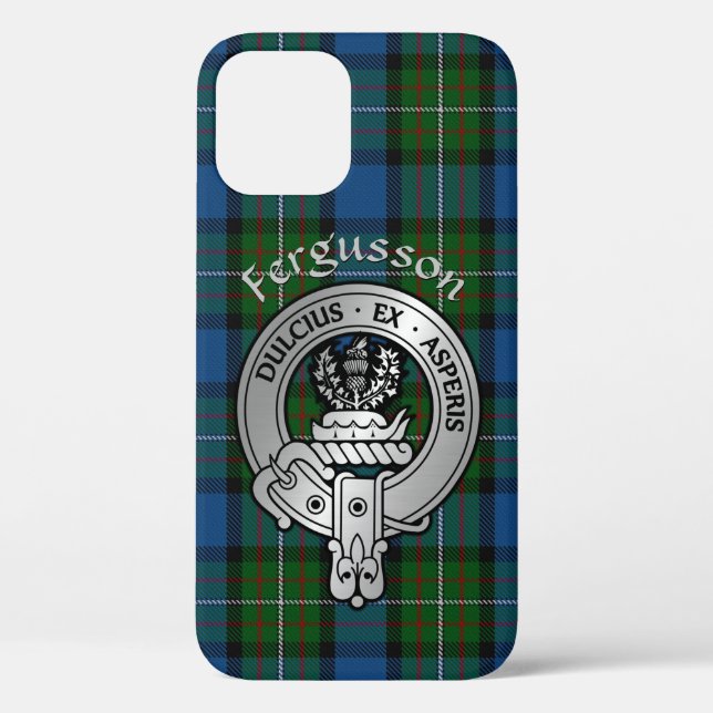 Coques Case-Mate iPhone Clan Fergusson Crest & Atholl Tartan (Verso)