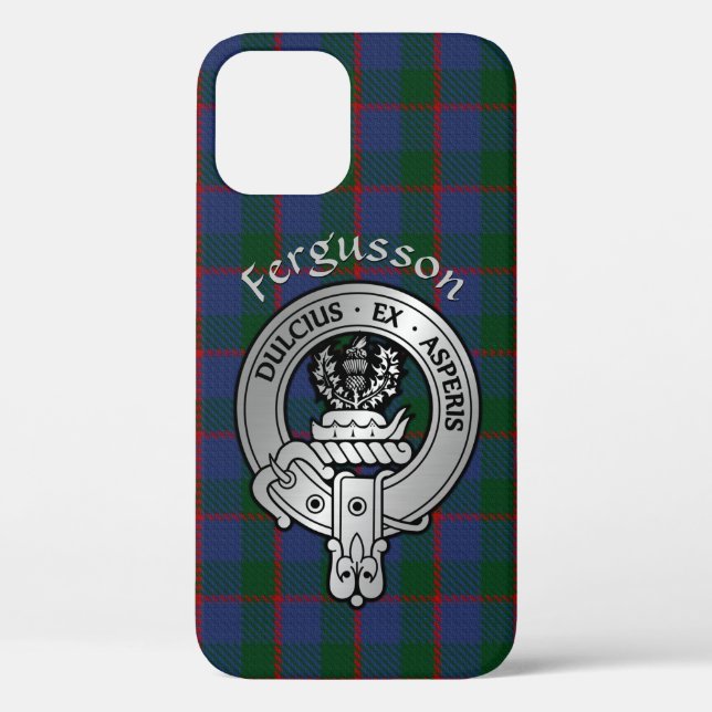 Coques Case-Mate iPhone Clan Fergusson Crest & Tartan (Verso)