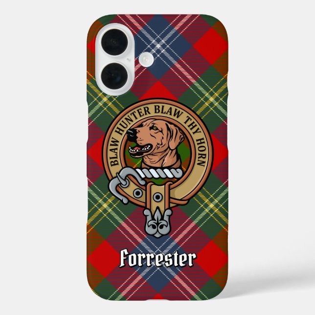 Coques Case-Mate iPhone Clan Forrester Crest sur Tartan (Verso)