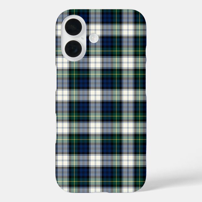 Coques Case-Mate iPhone Clan Gordon habit Tartan bleu et blanc plaid (Verso)