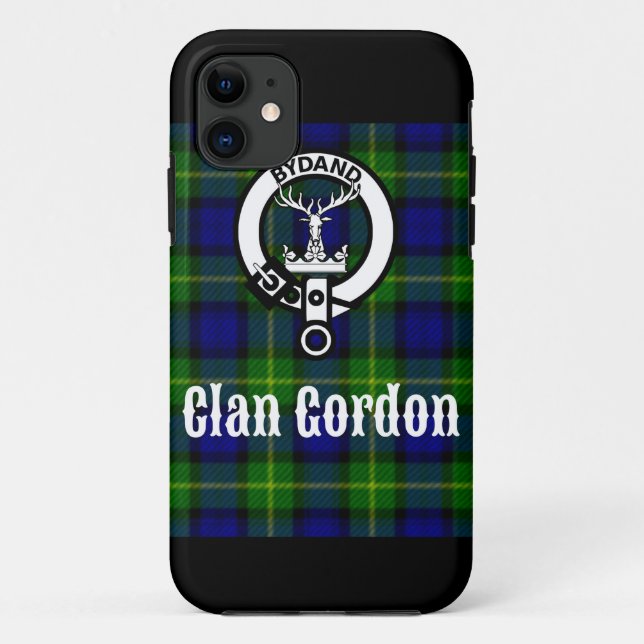 Coques Case-Mate iPhone Clan Gordon Tartan Crest (Dos)