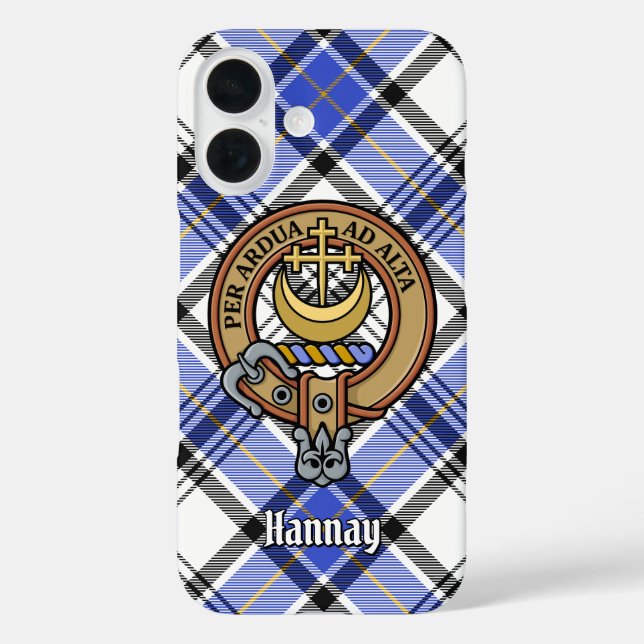 Coques Case-Mate iPhone Clan Hannay Crest sur Tartan (Verso)
