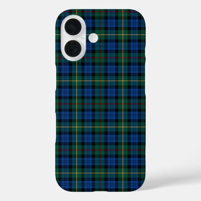 Coques Case-Mate iPhone Clan MacEwan Tartan Royal Blue et Green Plaid (Verso)