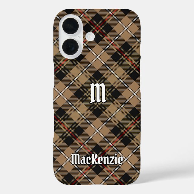 Coques Case-Mate iPhone Clan MacKenzie Chasse Tartan Brown (Verso)
