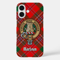 Clan MacLean Crest sur Tartan