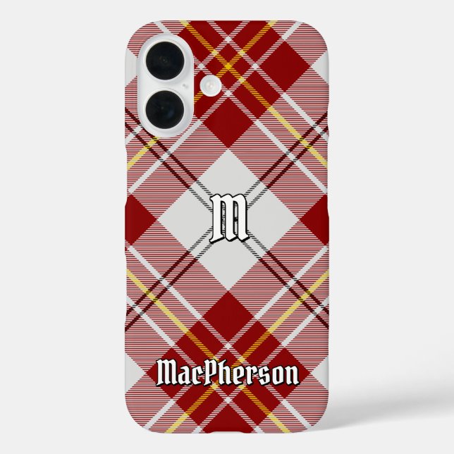Coques Case-Mate iPhone Clan MacPherson Robe Rouge Tartan (Verso)